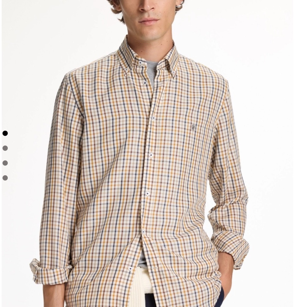 Vintage Yves Saint Laurent CASSANDRE Button Up Shirt, SZ Small (14.5 32/33)